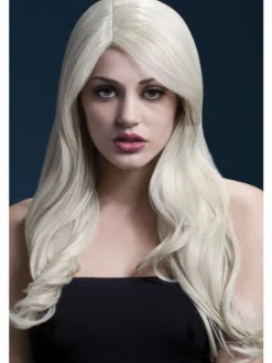 Peruukkki Fever Nicole, 66 cm loivilla kiharoilla vaalea