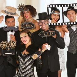 Photo Booth tarvikkeet Glitz&Glam 12 kpl/pkt