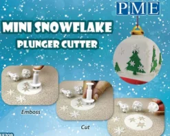 PME mini-lumihiutalemuotit 3kpl