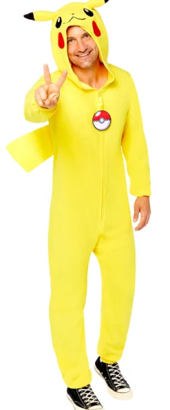 Pokemon Pikachu aikuisten naamiaisasu