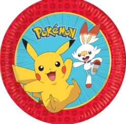 Pokemon suuri pahvilautanen 23 cm 8 kpl/pkt