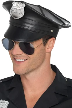 Poliisihattu, nahkajäljitelmä