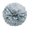 Pom Pom hopeanvärinen koriste, halk. 41,6 cm
