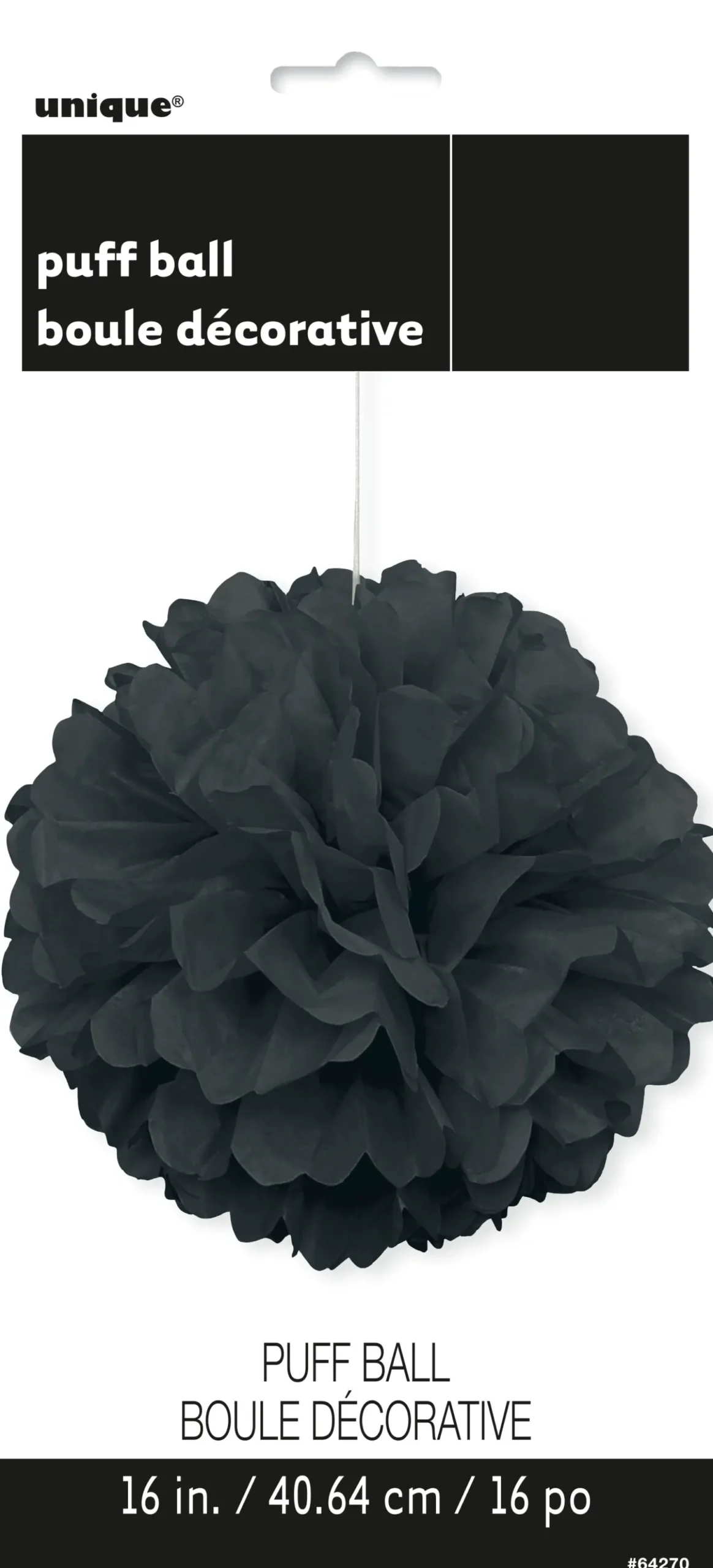 Pom Pom musta koriste, halk. 41,6 cm
