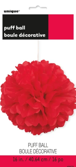 Pom Pom punainen koriste, halk. 41,6 cm