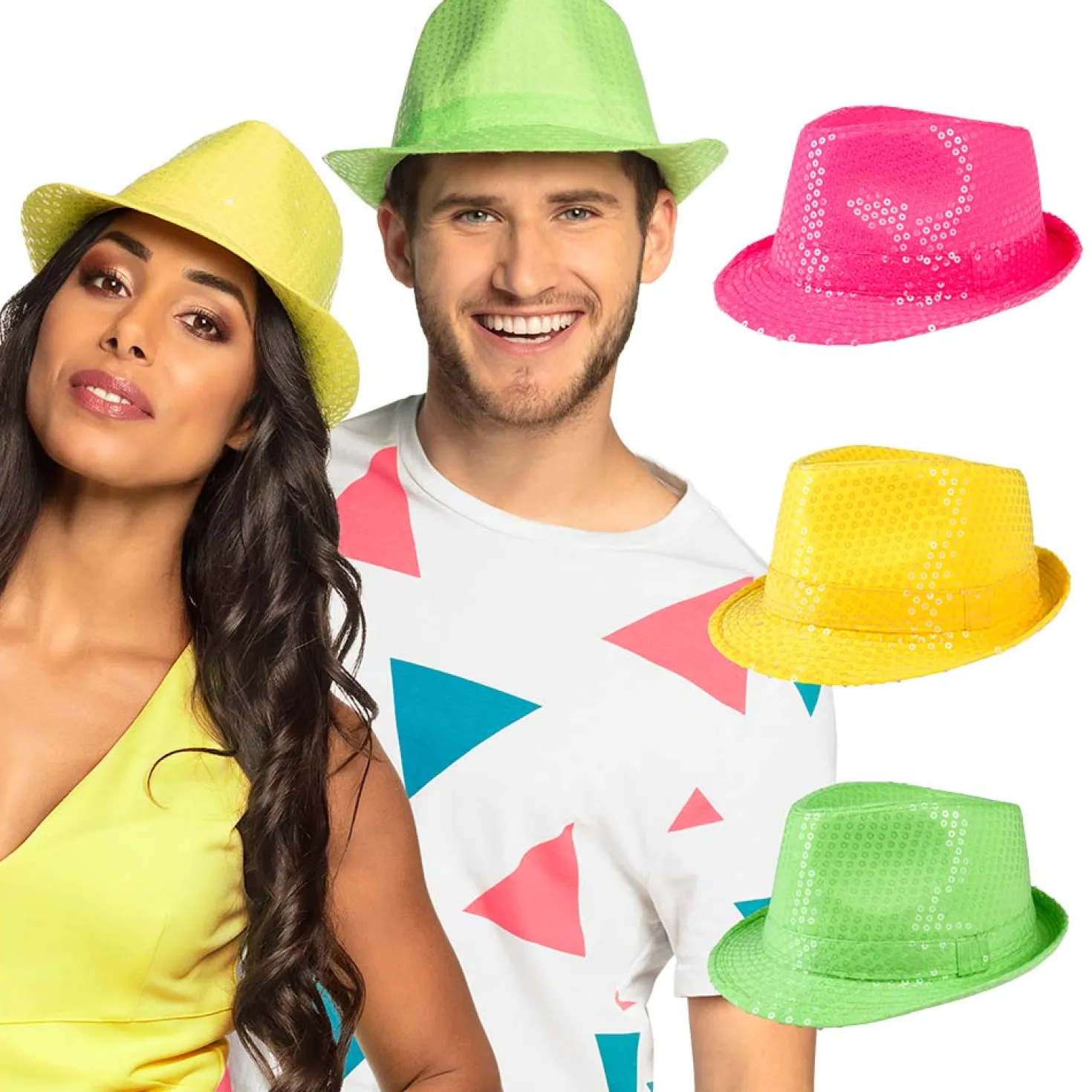 Popparin hattu neon 1 kpl/pkt lajitelmatuote 3 eri värivaihtoehtoa