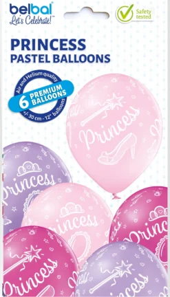 Princess ilmapallo 30 cm 6 kpl/pkt