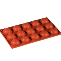 Puolipallo- silikonivuoka 5 x 2,5 cm