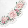 Pyöreäkulmalautasliina 32 cm ruusut 12 kpl/pkt