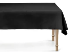 Pöytäliina musta, 137 x 183 cm