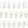 Pöytänumerokortit 1-20