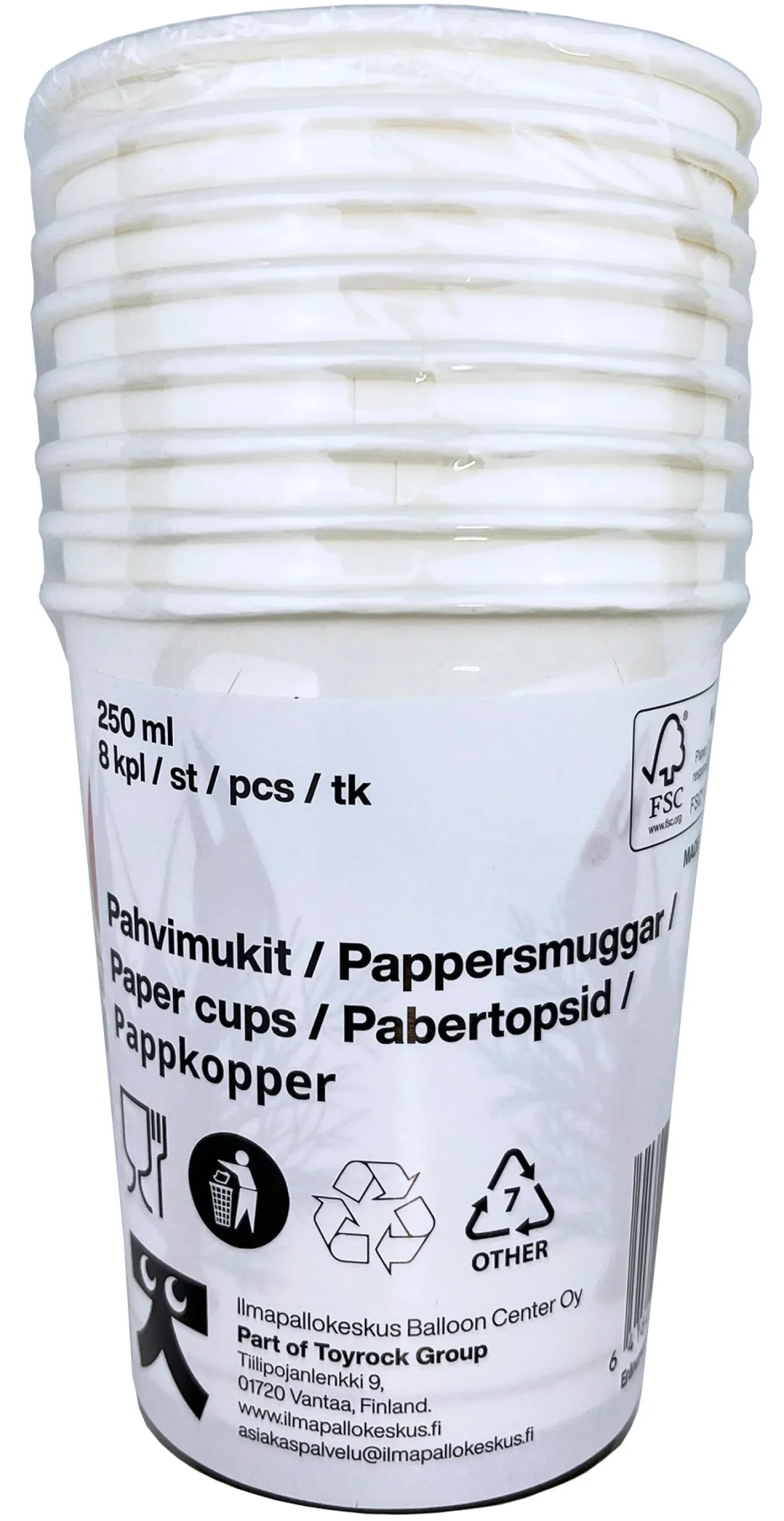 Rapu pahvimuki 8 kpl/pkt