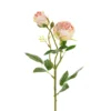 Ruusu kahdella nupulla 55 cm, vaaleanpunainen