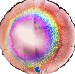 Ruusukulta hologrammi pyöreä foliopallo