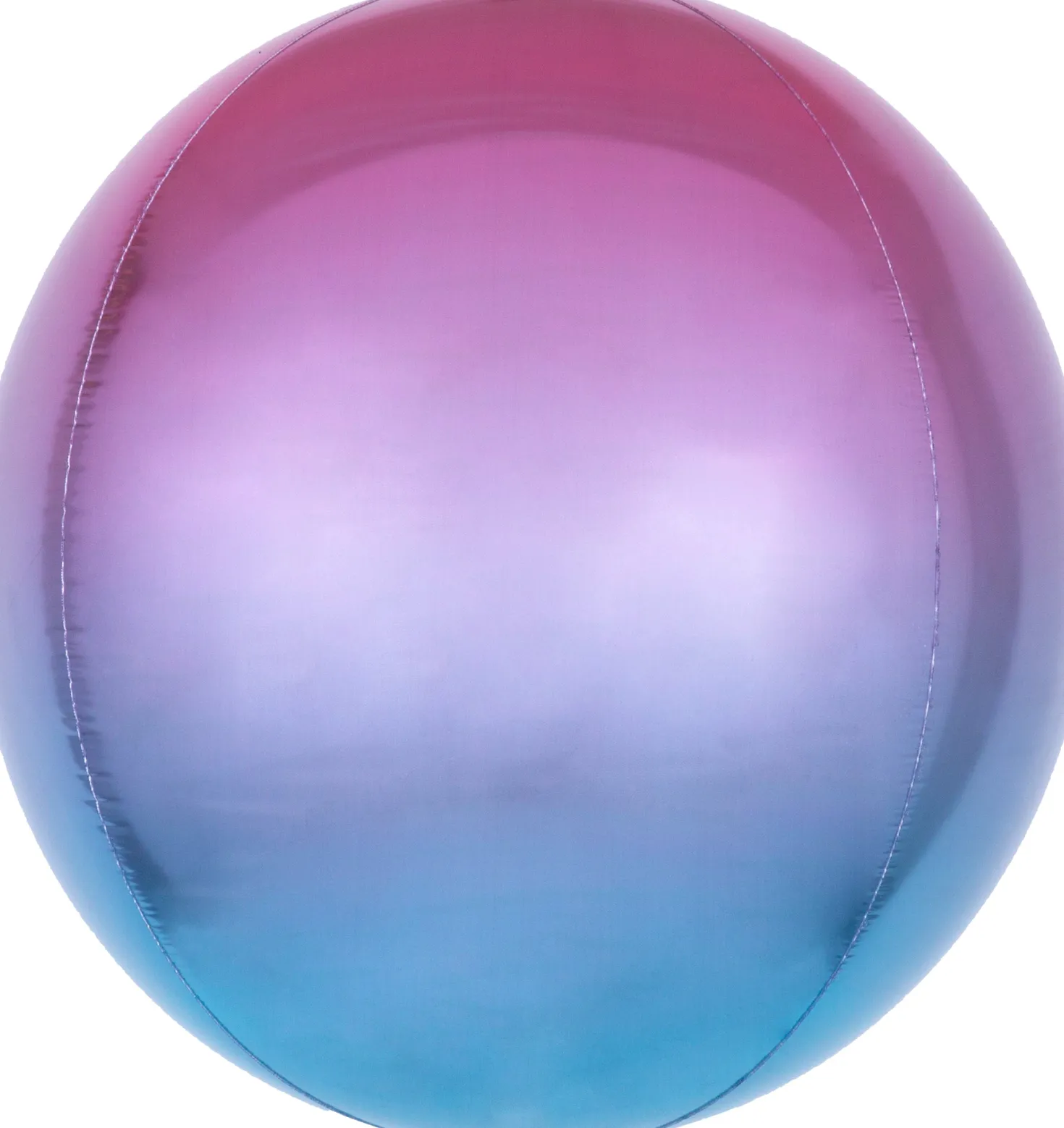 Sateenkaaripallokas pinkki/sininen 40 cm 3D muotofoliopallo