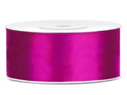 Satiininauha 25mm/25m, fuksia
