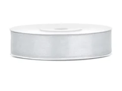 Satiininauha 12mm/25m, hopea