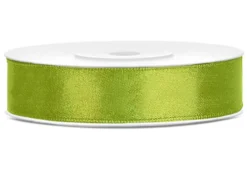 Satiininauha 12mm/25m, limenvihreä