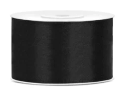 Satiininauha 38 mm/25 m musta
