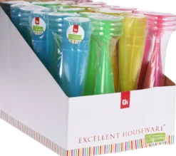 Shampanjalasi värikäs konepestävä 150 ml 4 kpl/pkt, lajitelmatuote 4 erilaista
