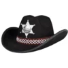 Sheriffin hattu lasten musta