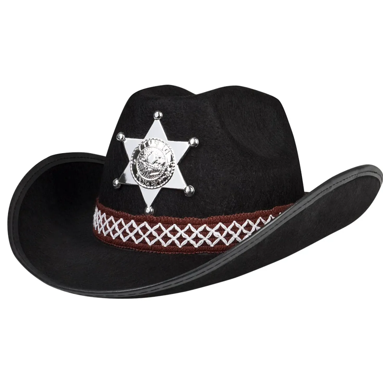 Sheriffin hattu lasten musta