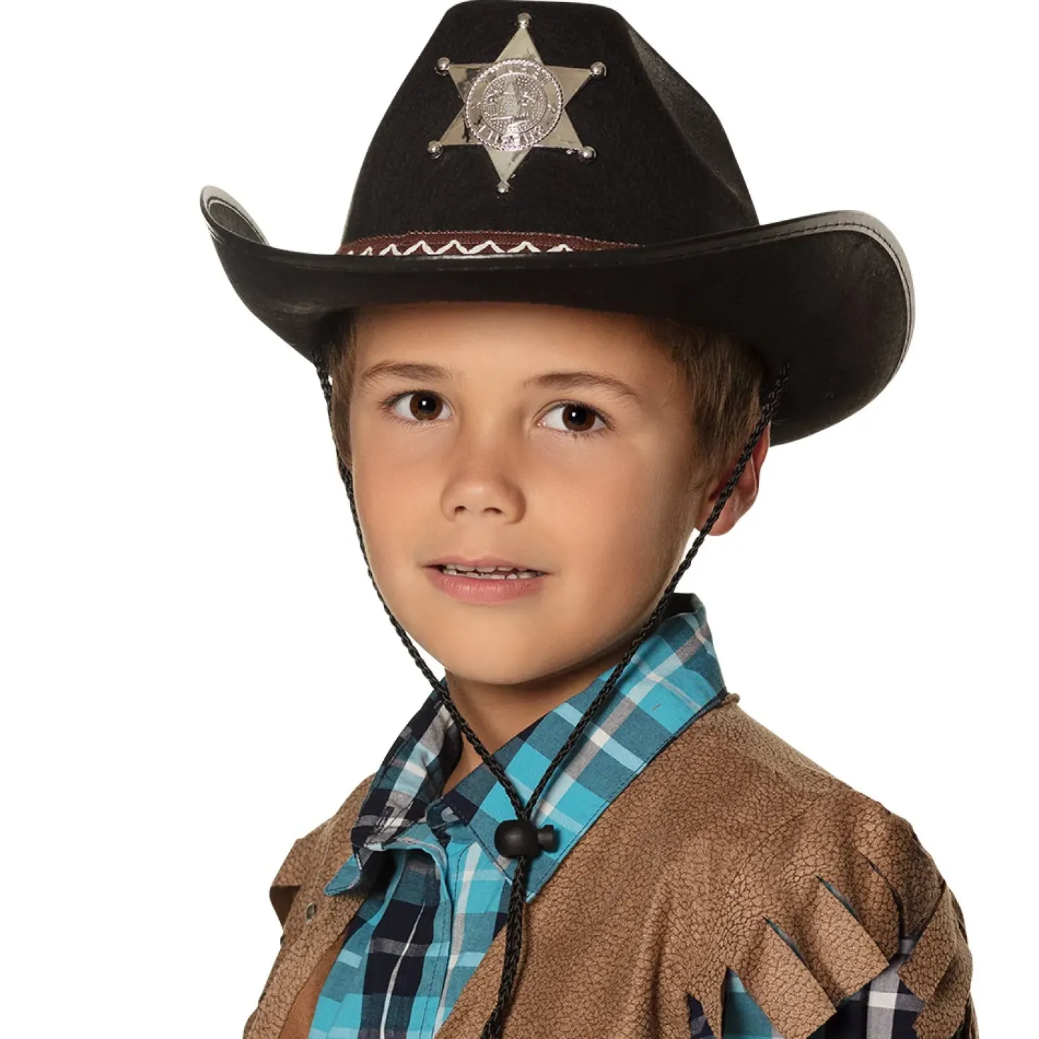 Sheriffin hattu lasten musta