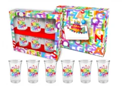 Shottilasi Happy Birthday! 6 kpl/pkt