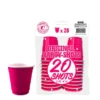 Shottilasi 40 ml konepestävä 20 kpl/pkt pinkki