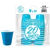 Shottilasi 40 ml konepestävä 20 kpl/pkt turkoosi
