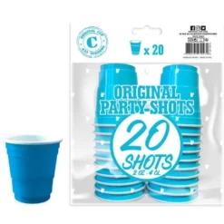 Shottilasi 40 ml konepestävä 20 kpl/pkt turkoosi