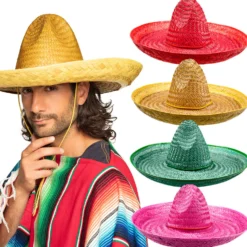 Sombrero 50 cm 1 kpl (lajitelmatuote 4 eri värivaihtoehtoa)