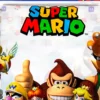 Super Mario pöytäliina 1,2 x 1,8 m