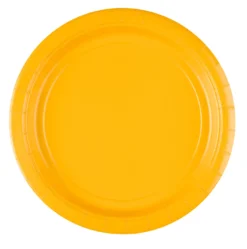 Suuri pahvilautanen, keltainen 8 kpl/pkt