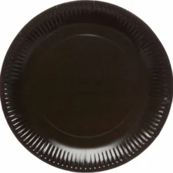 Suuri pahvilautanen musta 8 kpl/pkt