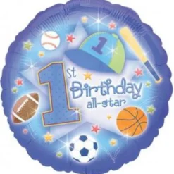 Syntymäpäivä First Birthday All-Star foliopallo