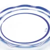 Tarjoiluastia sininen 28 cm aaltoilevilla reunuksilla