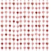 Taustaverho ruusukultaiset sydämet 100 x 245 cm