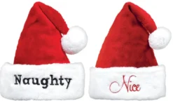 Tonttulakki naughty ja nice 2 kpl/pkt