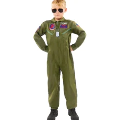 Top Gun lentäjänhaalari lasten naamiaisasu