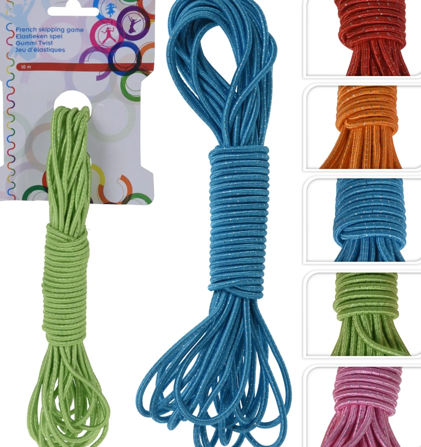 Twist naru 10 m 1 kpl, lajitelmatuote 5 eri väriä