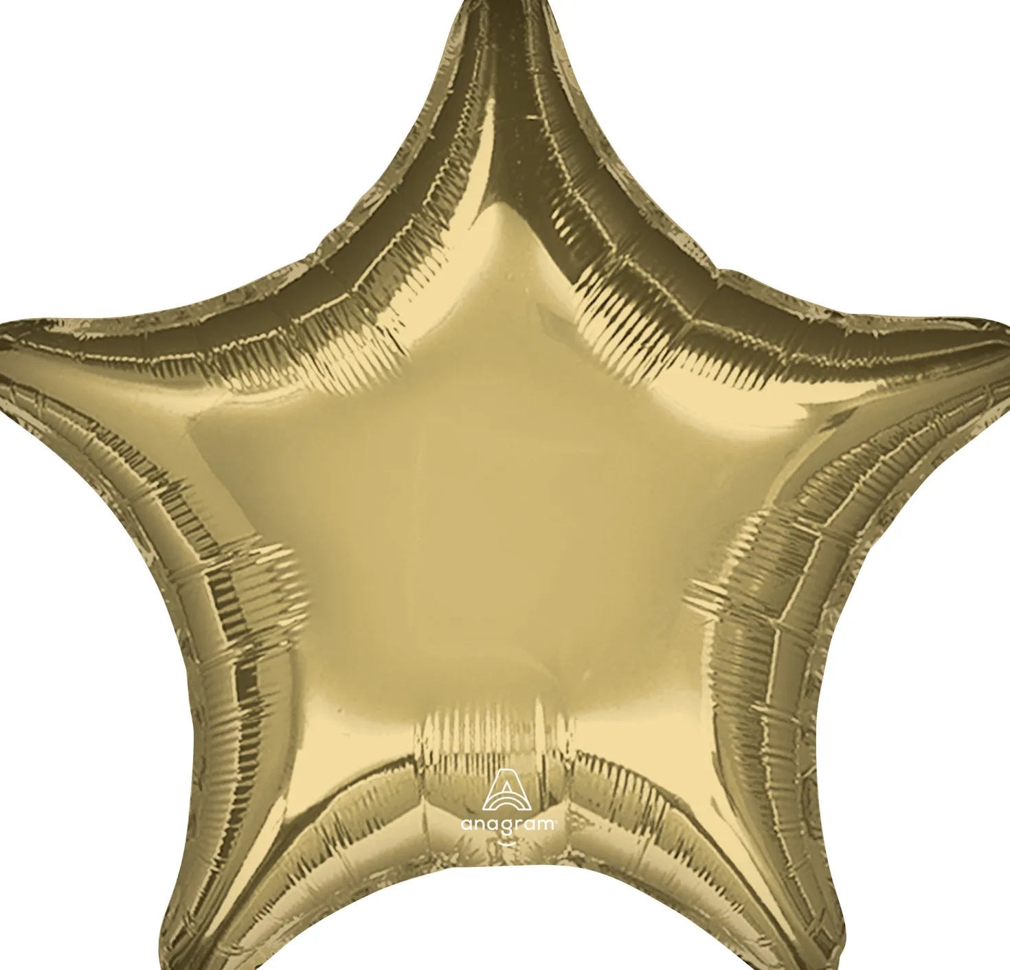 Valkokulta tähti foliopallo