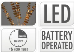 Valo-oksa hopeanvärinen 16 LED 1 kpl (2 eri mallivaihtoehtoa)