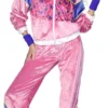 Velour 80-luvun jumppa-asu XL