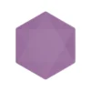 Vert Decor kuusikulmainen keskikokoinen lautanen, violetti 6 kpl/pkt