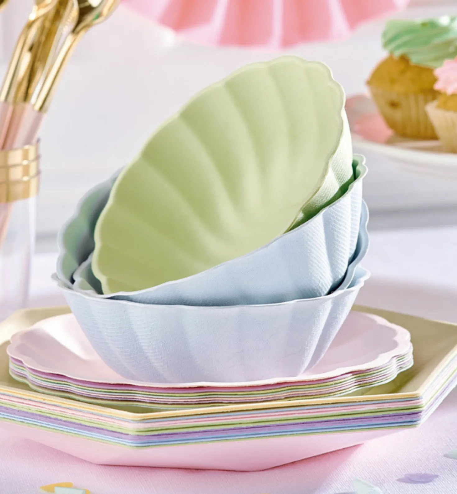 Vert Decor pyöreä kulho 15 cm koralli 6 kpl/pkt