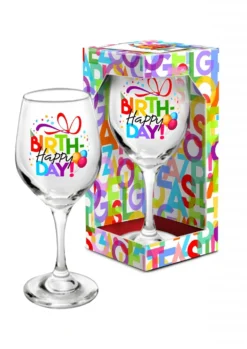 Viinilasi Happy Birthday!