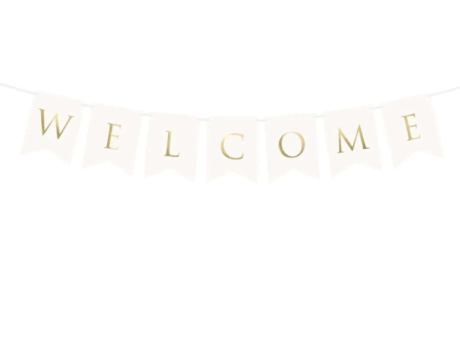 Viirinauha Welcome valkoinen