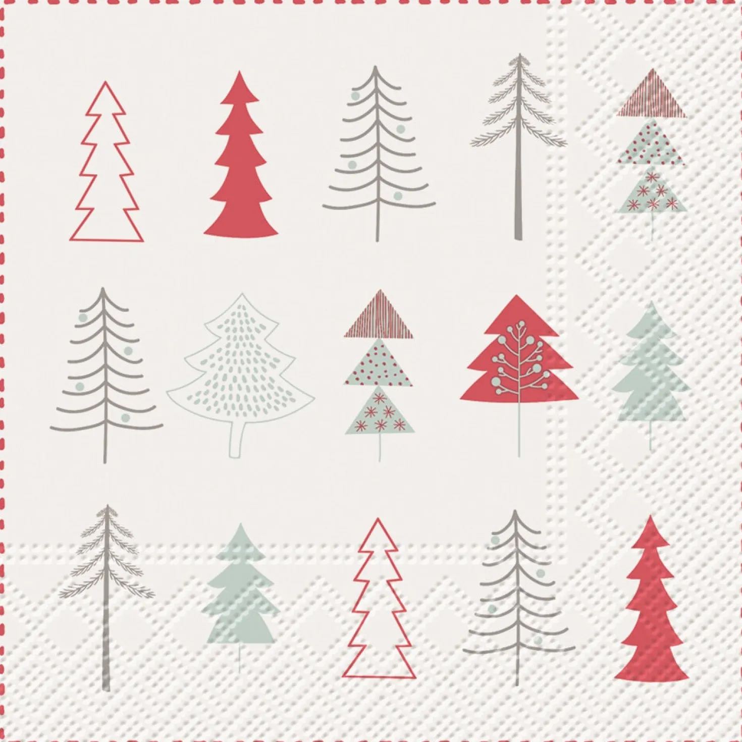 Värikkäät joulukuuset lautasliina 33 x 33 cm 20 kpl/pkt