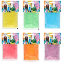 Värikäs jauhe 70 g, lajitelmatuote 6 eri väriä